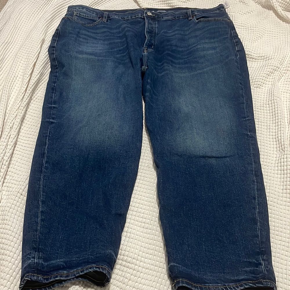 NWT- Old Navy- 26+. Extra High Rise Sky-Hi Straight - Picture 4 of 10